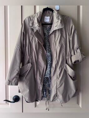 Vintage Bebe Trench Coat Womens Jacket Cheetah Print Lining Bebe ...
